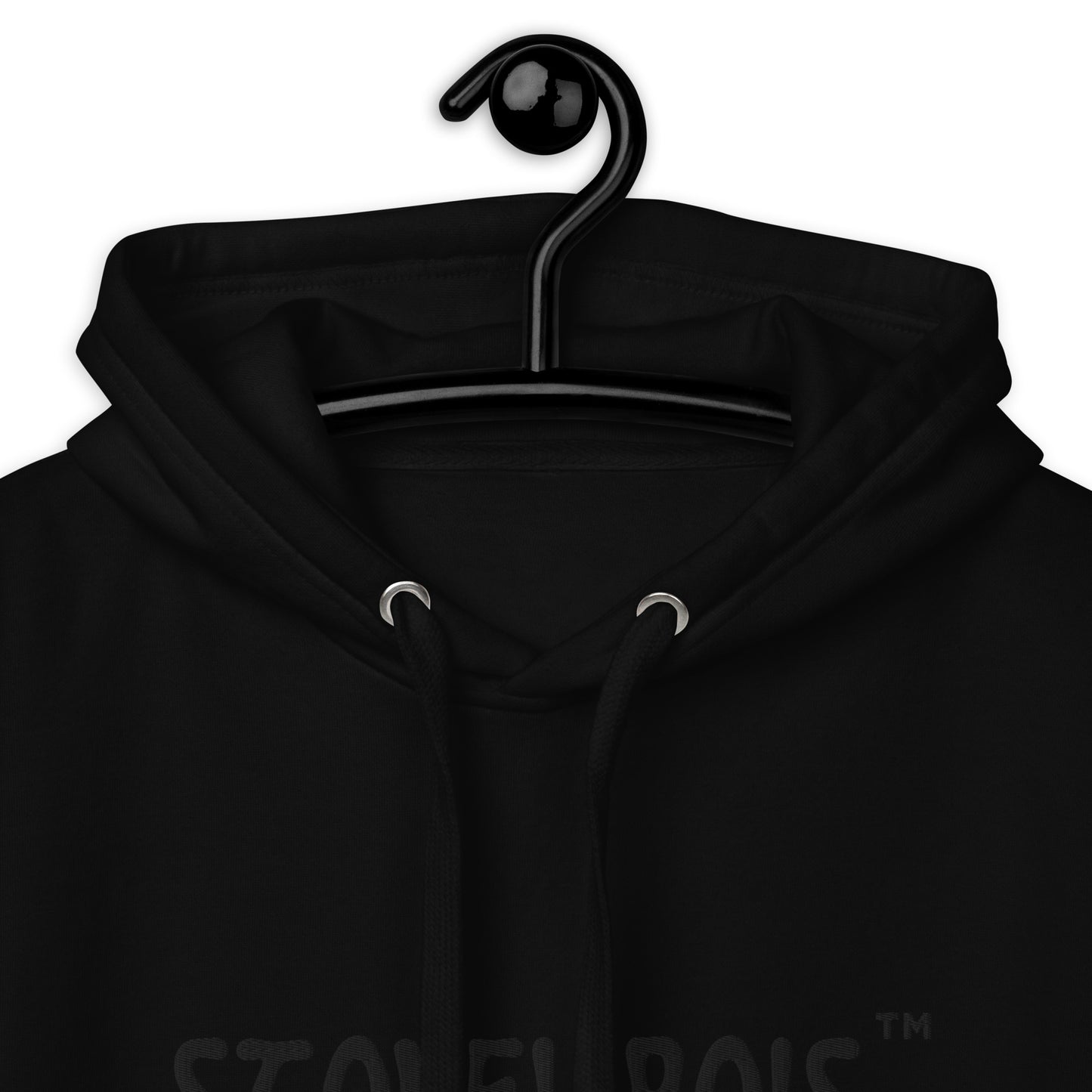 Stoney Bois Unisex Hoodie Black Embroidered