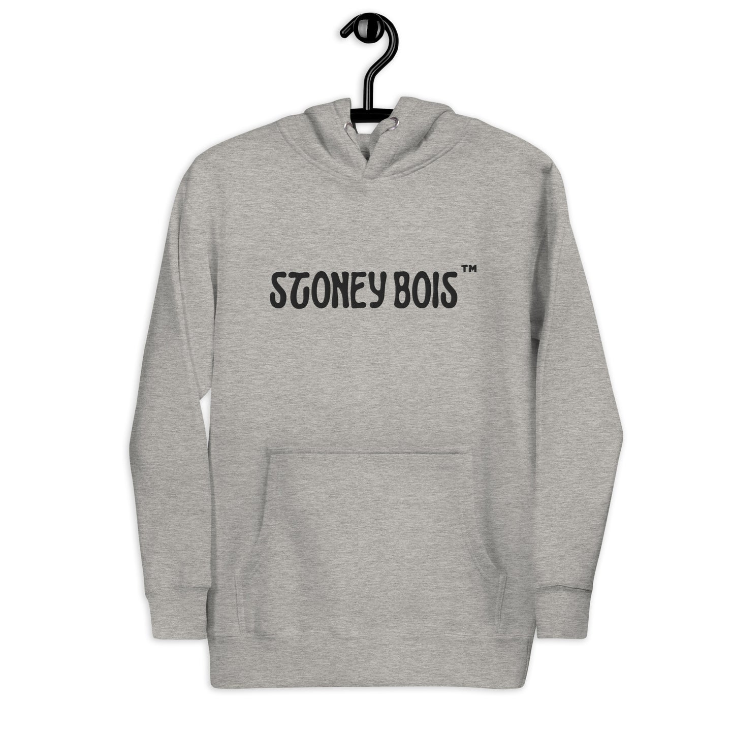 Stoney Bois Unisex Hoodie Black Embroidered