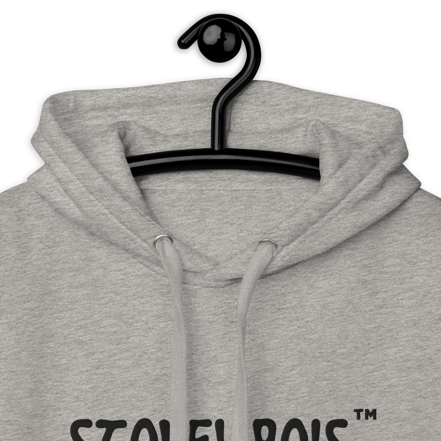 Stoney Bois Unisex Hoodie Black Embroidered