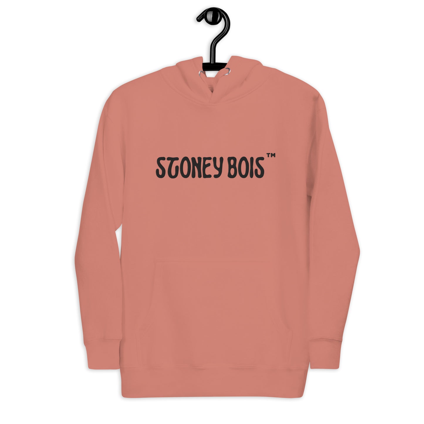 Stoney Bois Unisex Hoodie Black Embroidered