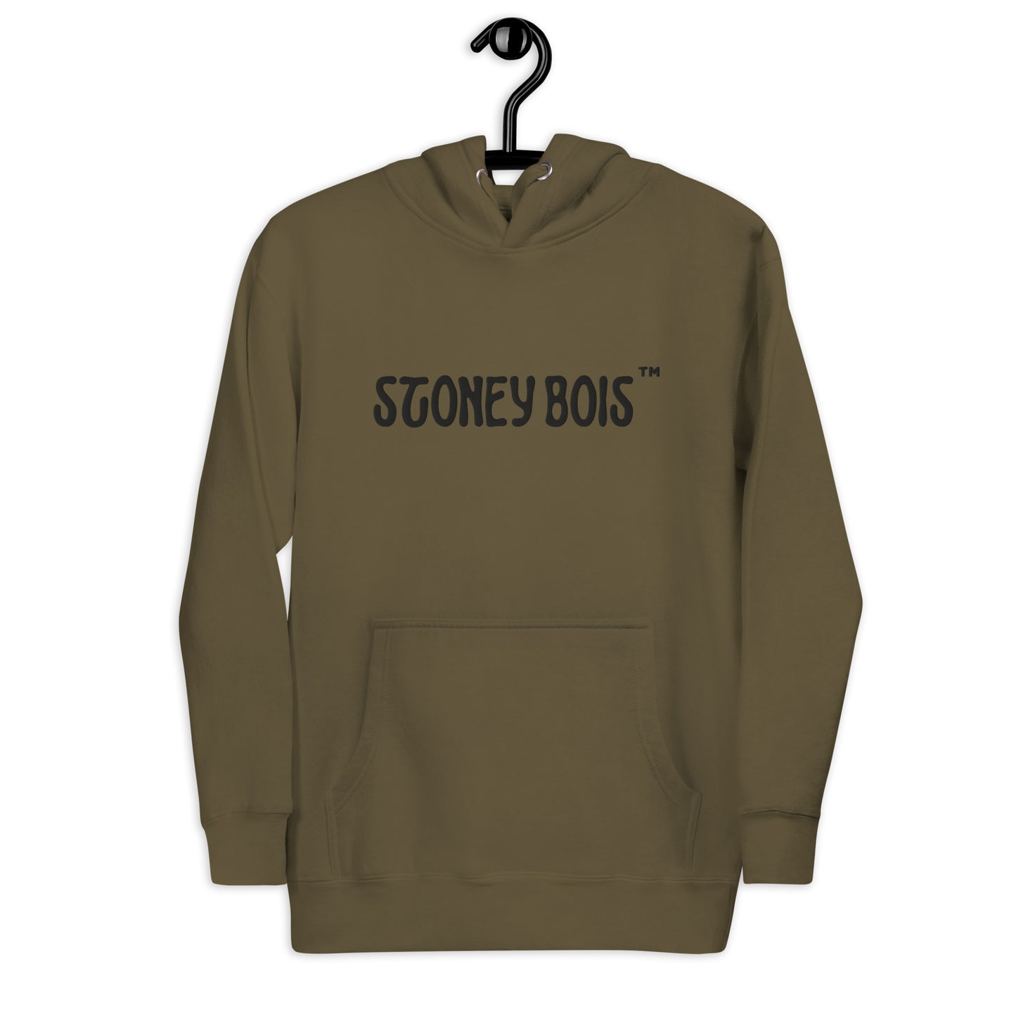 Stoney Bois Unisex Hoodie Black Embroidered