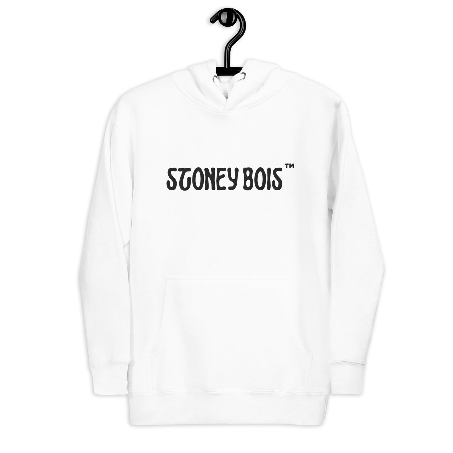 Stoney Bois Unisex Hoodie Black Embroidered