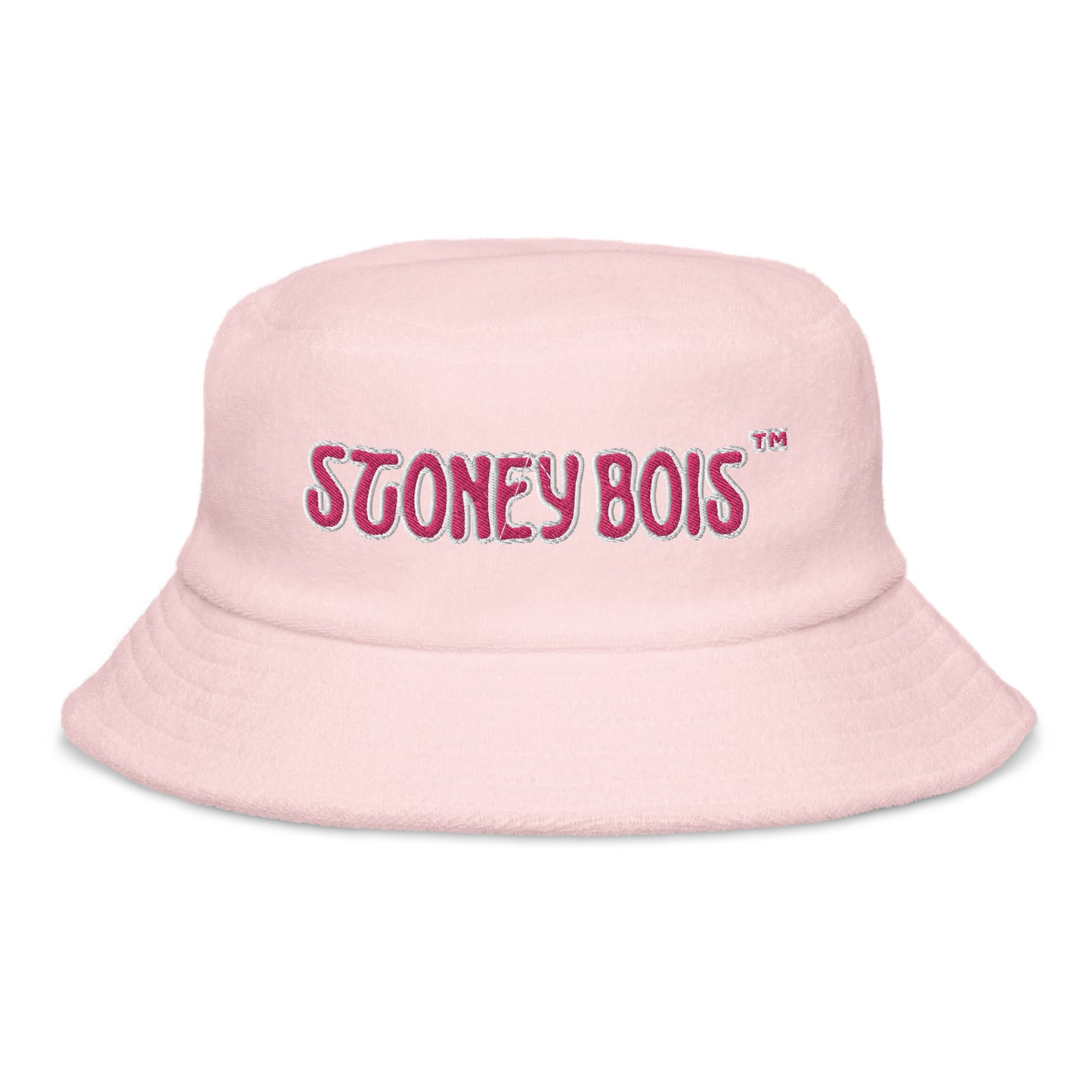 Unstructured terry cloth bucket hat Stoney Bois embroidered