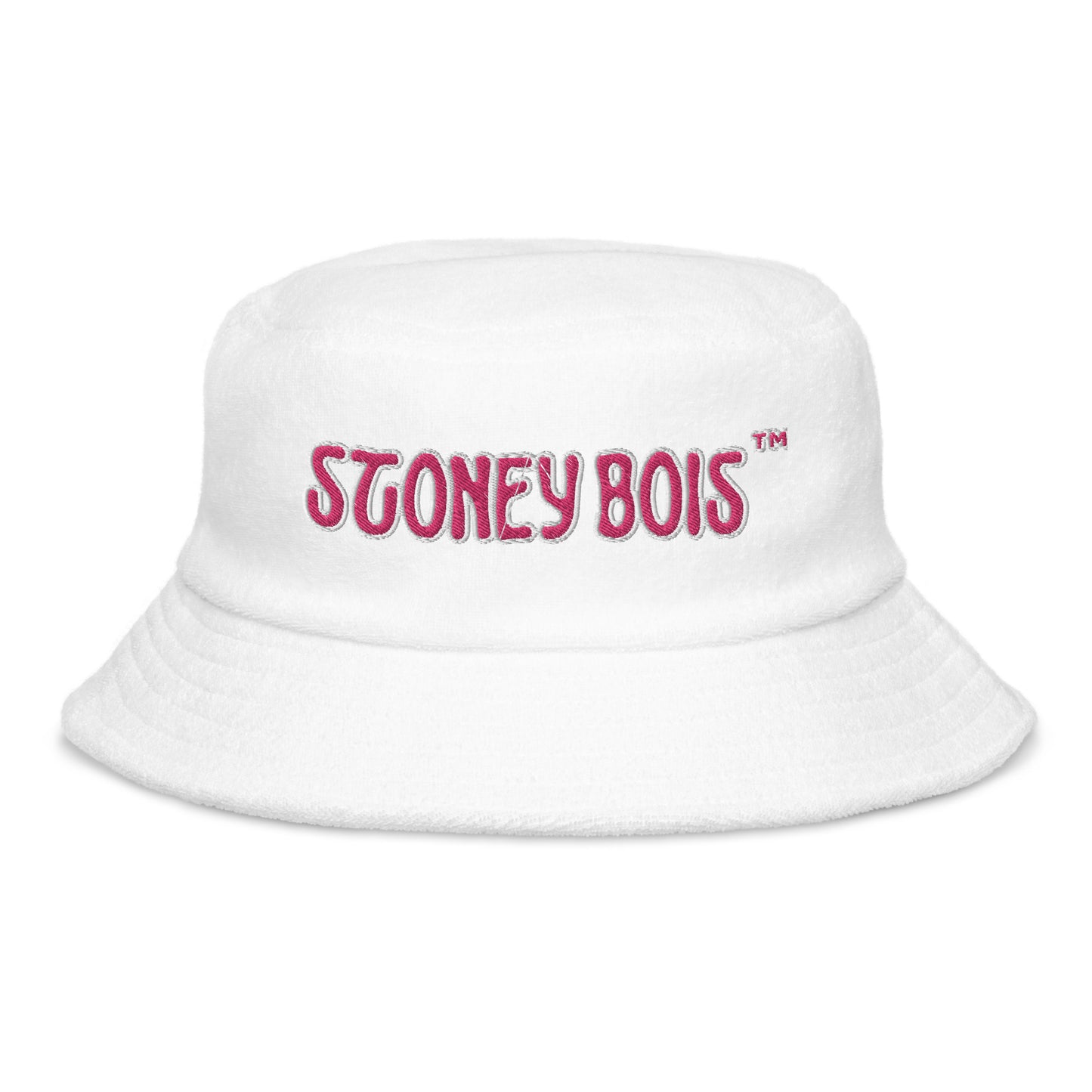 Unstructured terry cloth bucket hat Stoney Bois embroidered