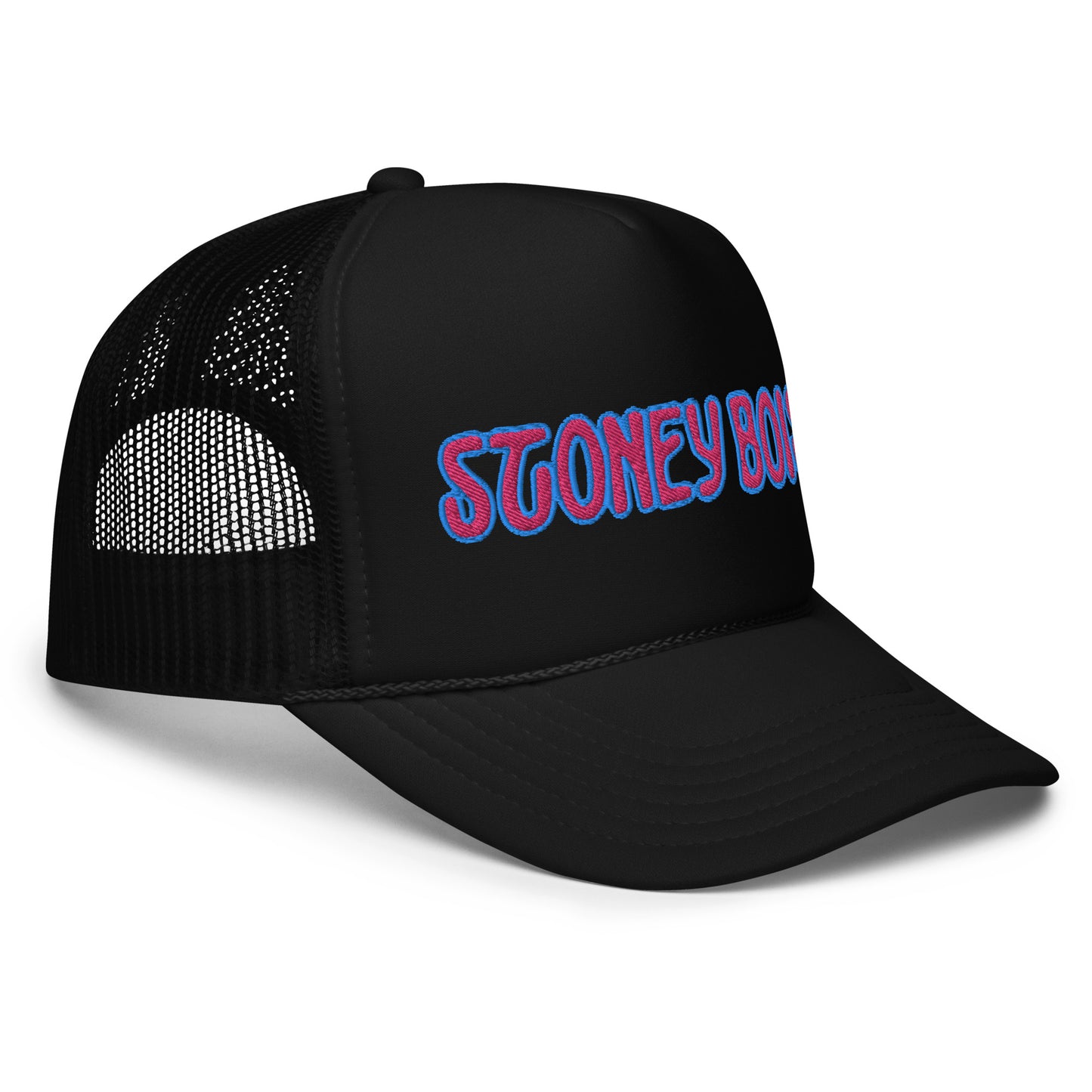 StonetBois™ Foam trucker hat - Embroidered Pink/Blue