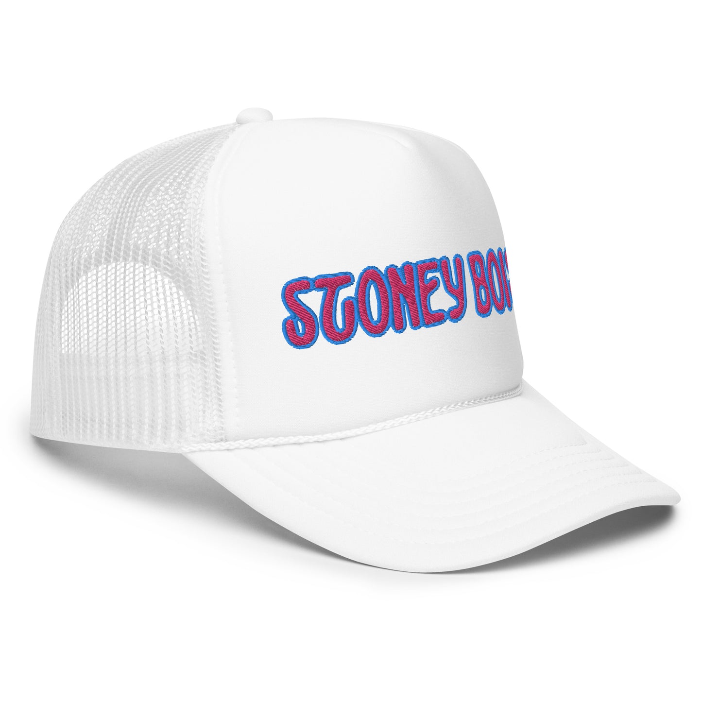 StonetBois™ Foam trucker hat - Embroidered Pink/Blue