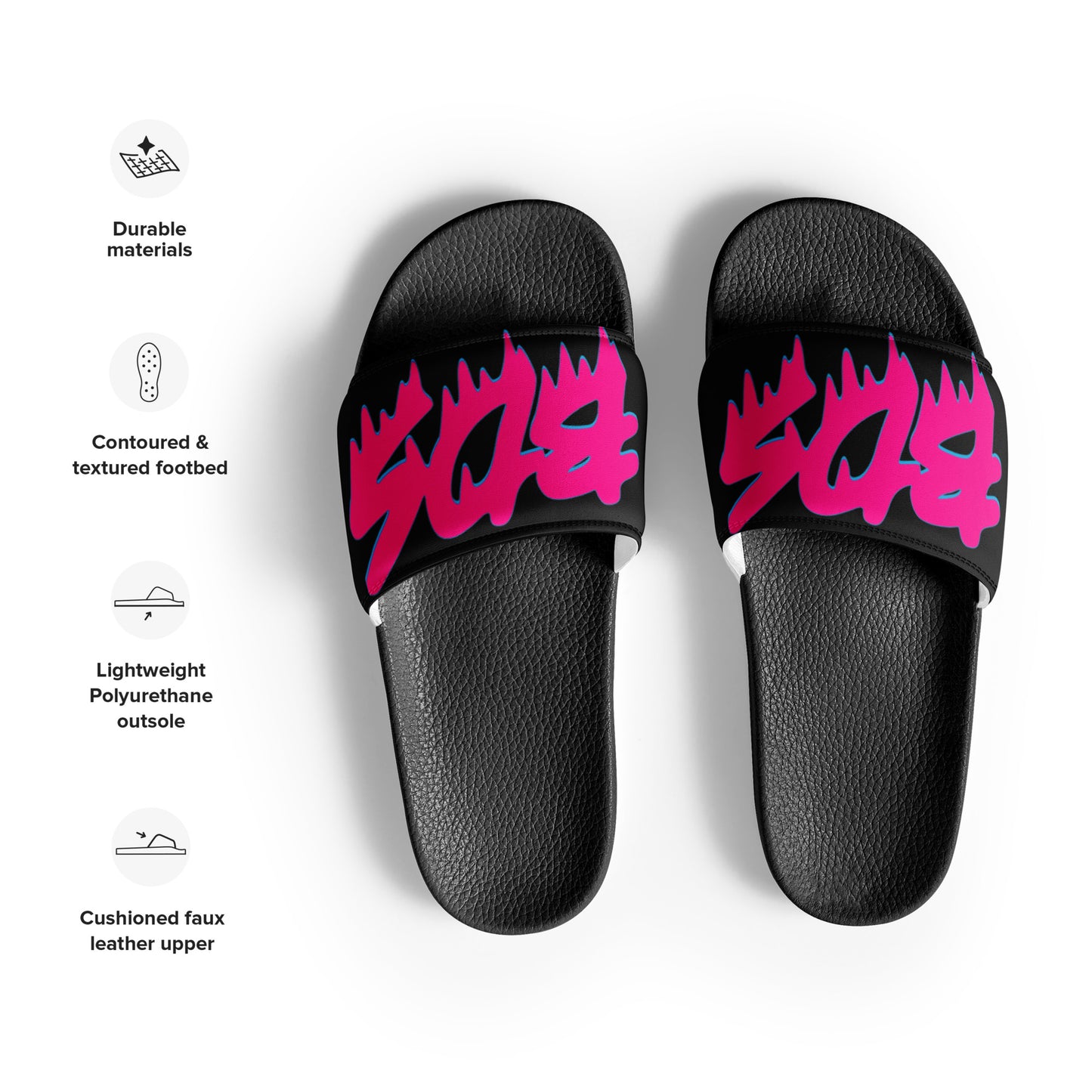 BDS - Unisex slides Black/Pink