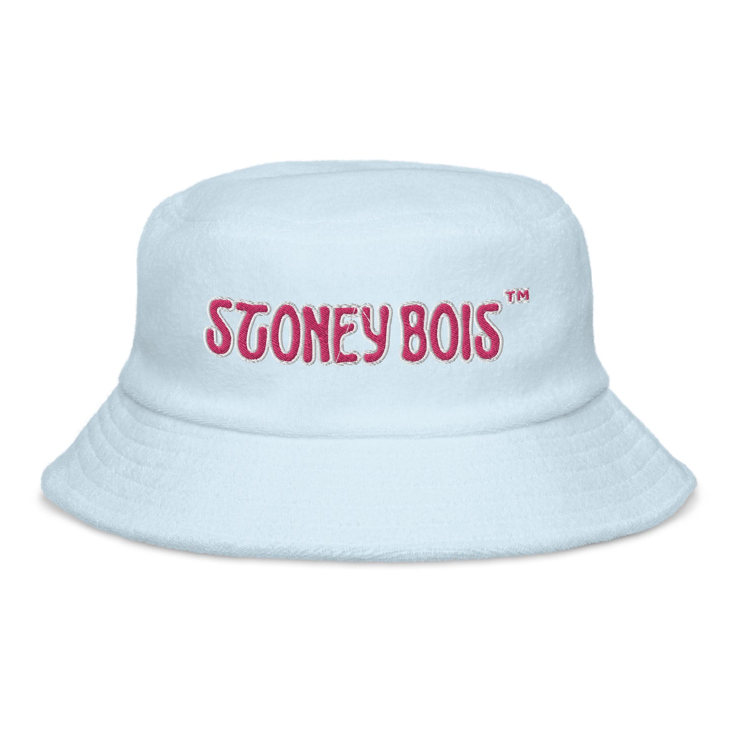 Unstructured terry cloth bucket hat Stoney Bois embroidered