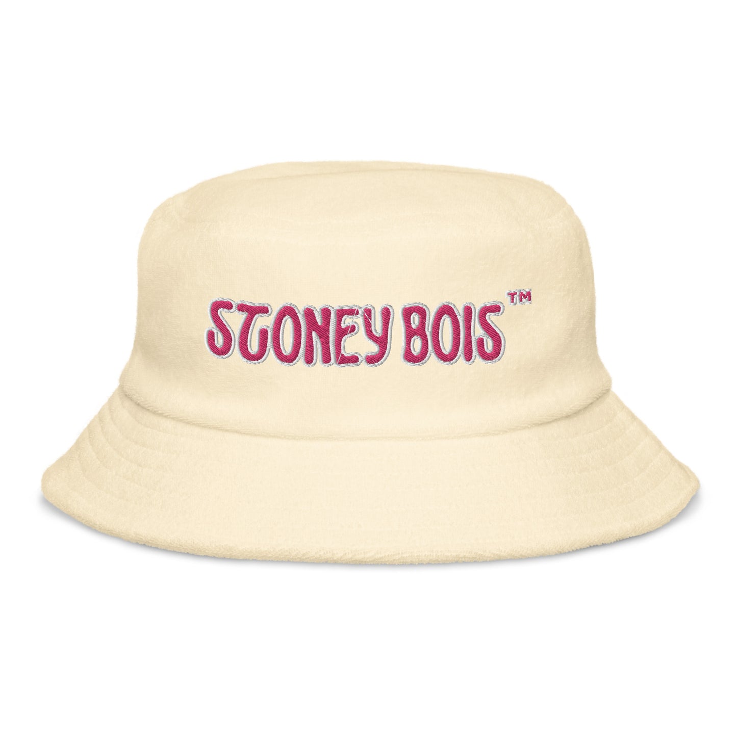 Unstructured terry cloth bucket hat Stoney Bois embroidered