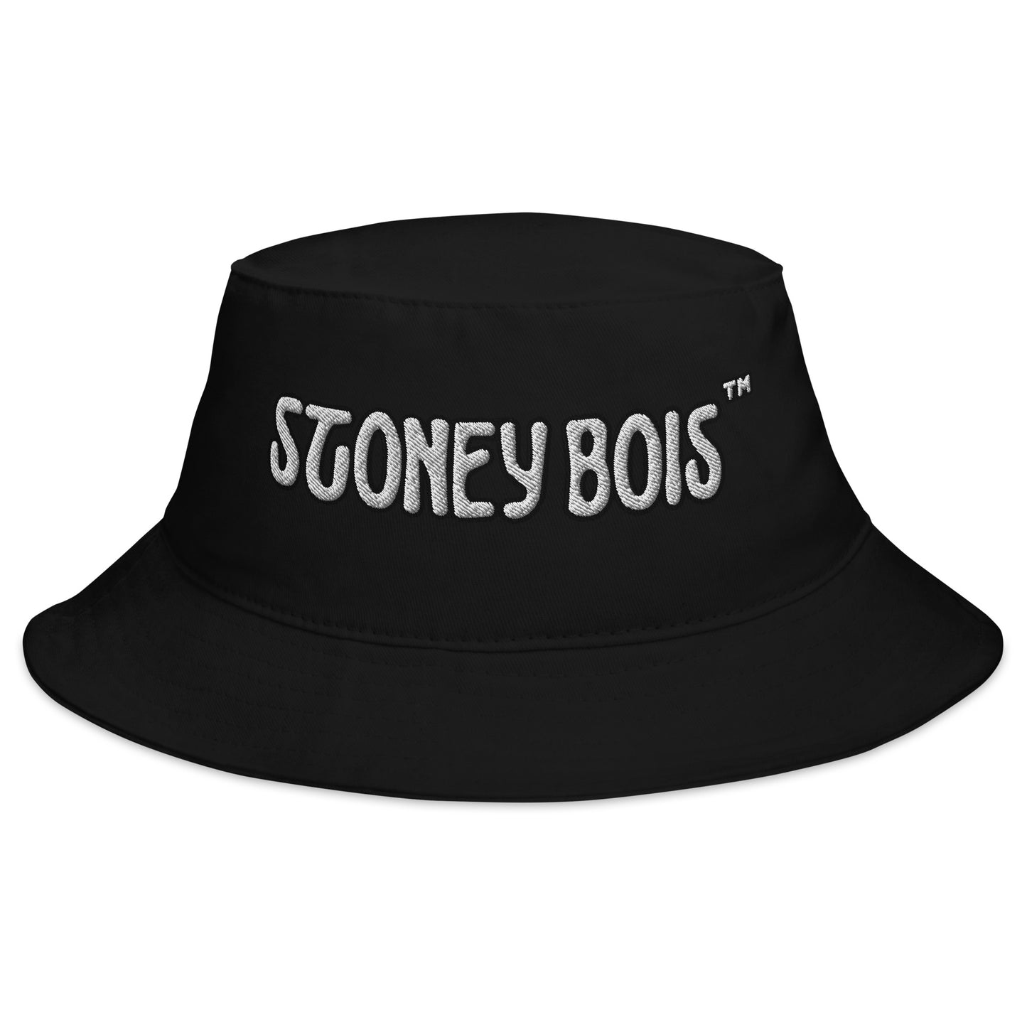 StoneyBois.com Bucket Hat Embroidered Black/White